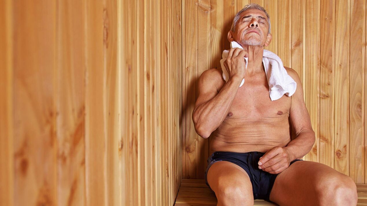Visiting a steam bath has a beneficial effect on men's health