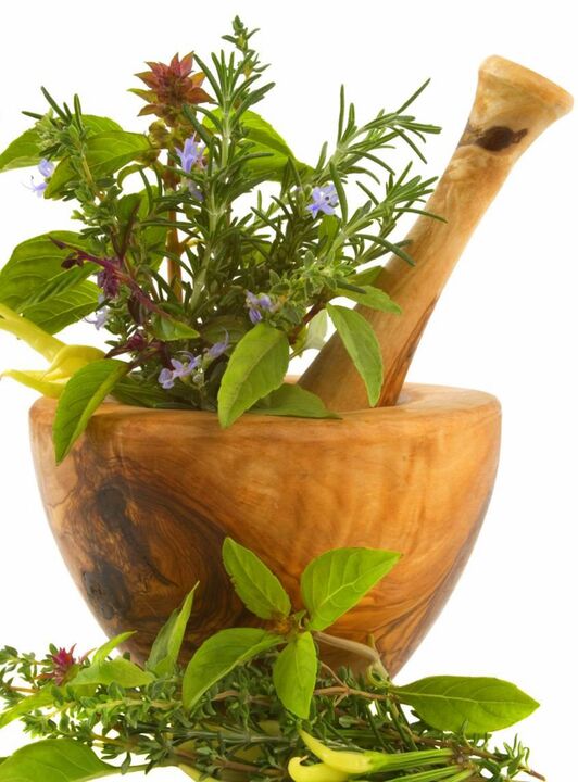 A variety of medicinal herbs to increase potency in men